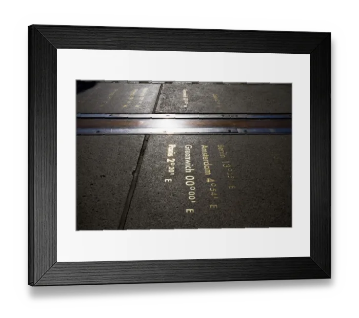 Framed Print : The Greenwich Meridian Framed Print : The Greenwich Meridian