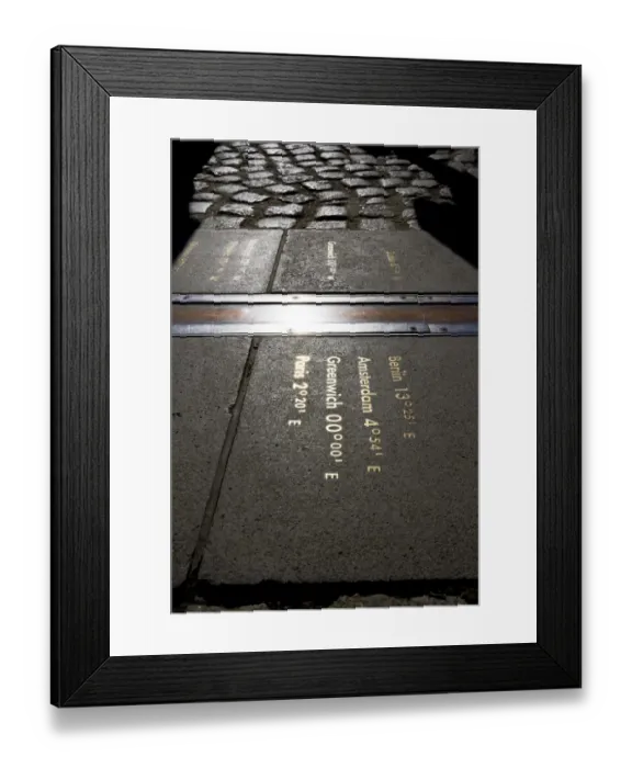Framed Print : The Greenwich Meridian Framed Print : The Greenwich Meridian