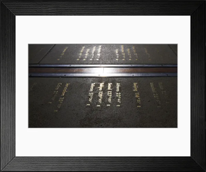 Framed Print : The Greenwich Meridian Framed Print : The Greenwich Meridian