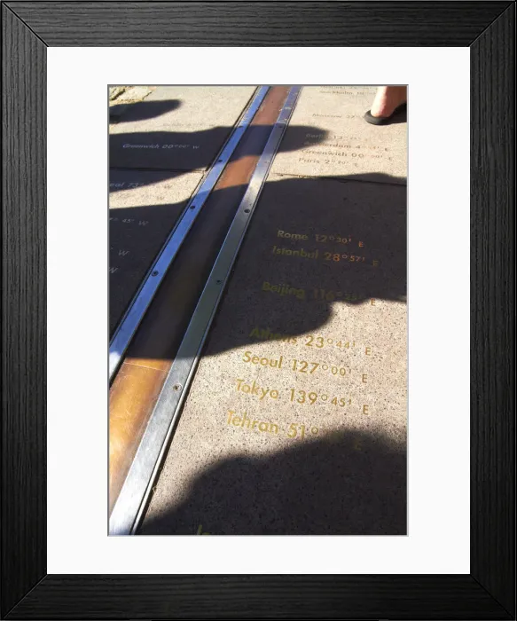 Framed Print : The Greenwich Meridian Framed Print : The Greenwich Meridian