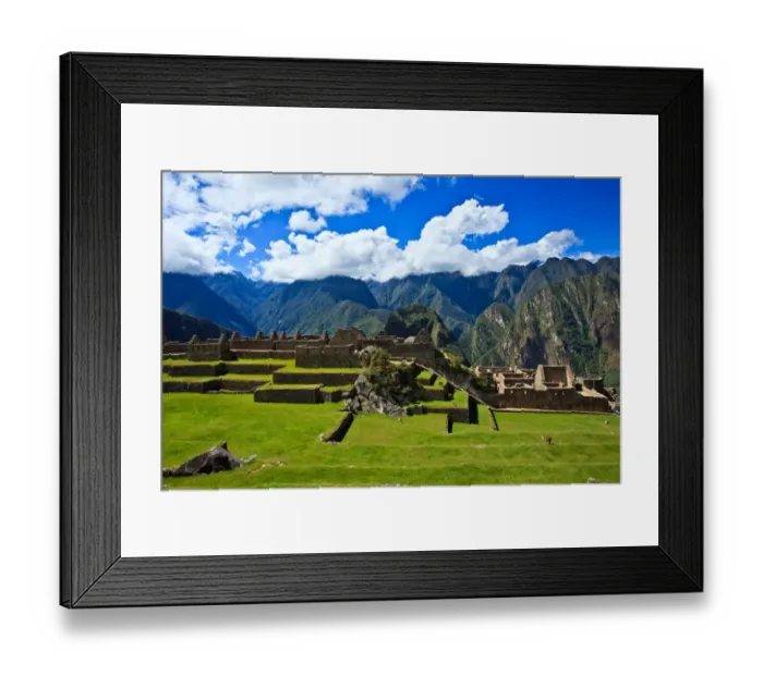 Framed Print : Main Plaza of Machu Picchu Framed Print : Main Plaza of Machu Picchu