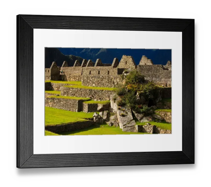 Framed Print : Main Square of Machu Picchu