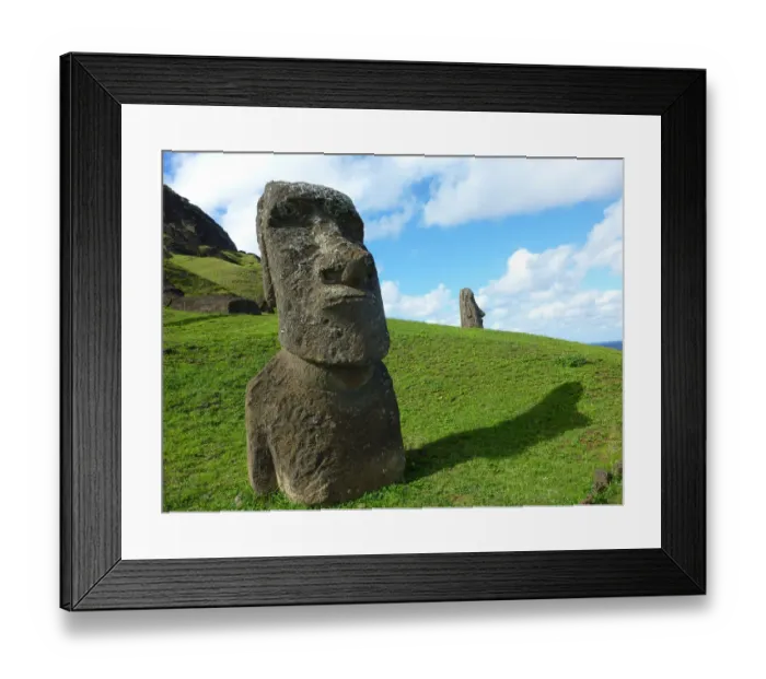Framed Print : Easter Island Rano Raraku Moai Framed Print : Easter Island Rano Raraku Moai