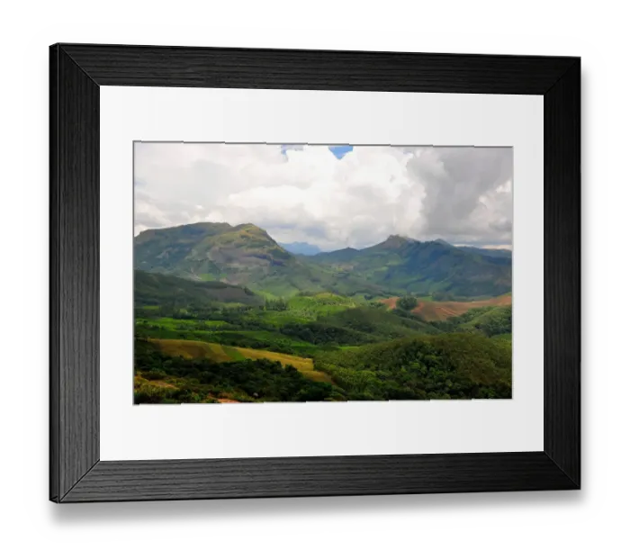 Framed Print : Munnar hill station located in the western Ghats of Idukki district of Kerala Framed Print : Munnar hill station located in the western Ghats of Idukki district of Kerala