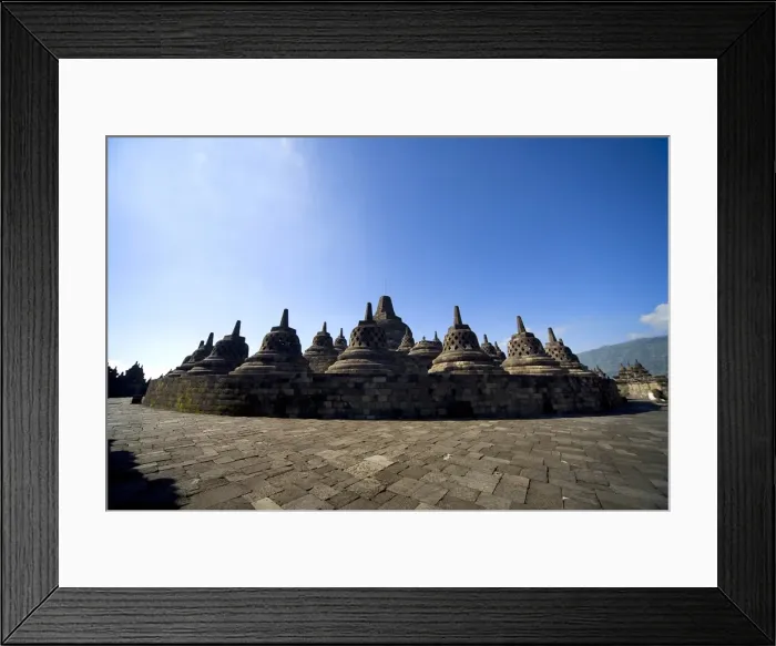 Framed Print : Borobudur, Indonesia Framed Print : Borobudur, Indonesia