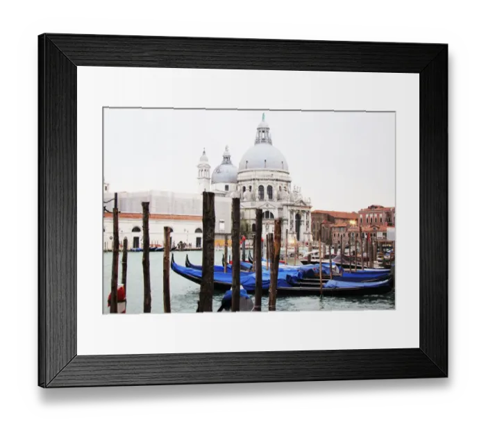 Framed Print : Gondolas and the church of Santa Maria della Salute Framed Print : Gondolas and the church of Santa Maria della Salute