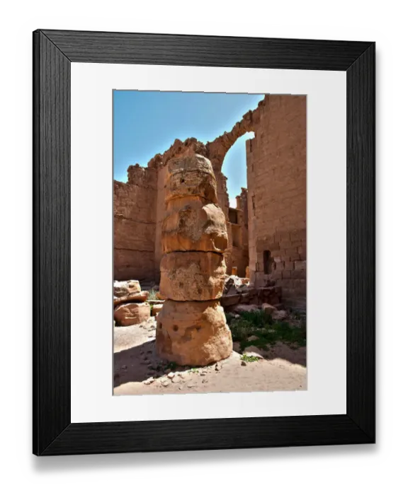 Framed Print : Ruined Roman Theatre of Petra Jordan Framed Print : Ruined Roman Theatre of Petra Jordan