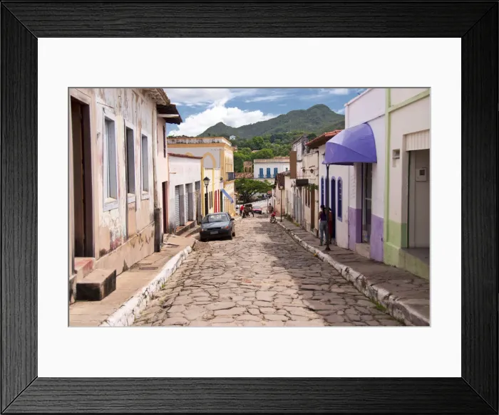 Framed Print : City street Goias Brazil Framed Print : City street Goias Brazil