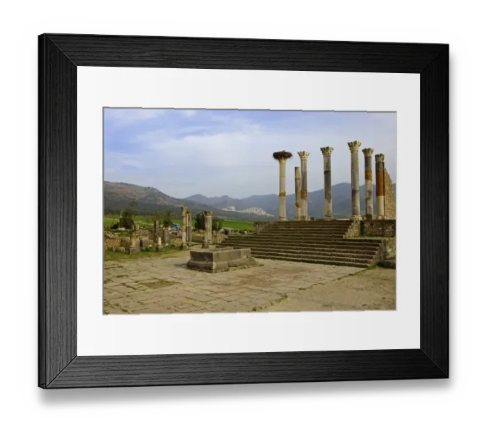 Framed Print : Roman archaeological site of Volubilis Framed Print : Roman archaeological site of Volubilis