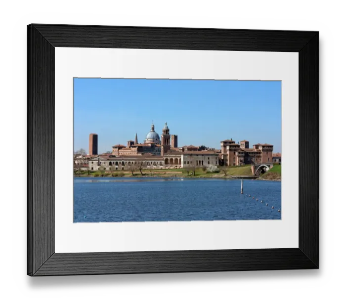 Framed Print : Mantua. Skyline profile of medieval city of Mantua Framed Print : Mantua. Skyline profile of medieval city of Mantua