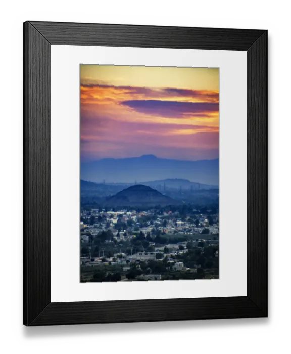 Framed Print : Teotihuacan Mexico (pyramids in the background) Framed Print : Teotihuacan Mexico (pyramids in the background)