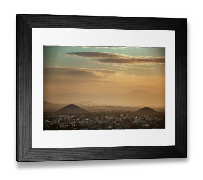 Framed Print : Teotihuacan Mexico (pyramids in the background) Framed Print : Teotihuacan Mexico (pyramids in the background)
