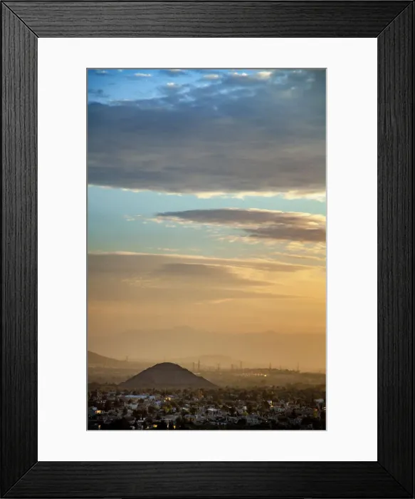 Framed Print : Teotihuacan Mexico (pyramids in the background) Framed Print : Teotihuacan Mexico (pyramids in the background)