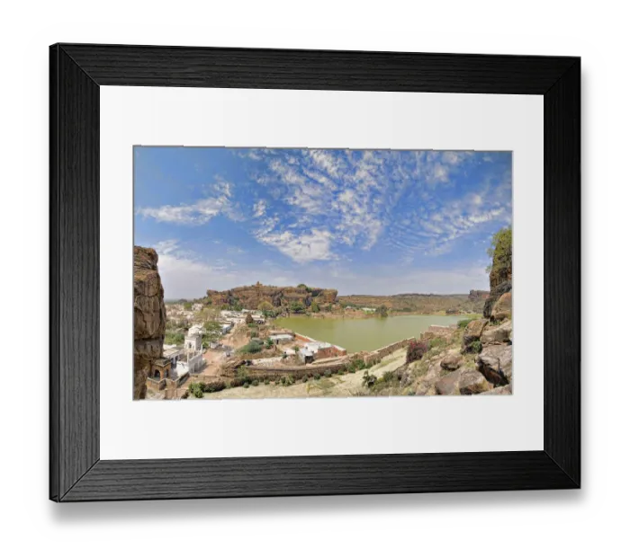 Framed Print : Badami Ghats, Badami, Karnataka Framed Print : Badami Ghats, Badami, Karnataka