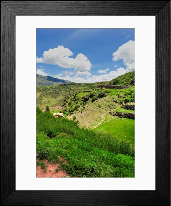 Framed Print : Peruvian ancient city landscape Framed Print : Peruvian ancient city landscape