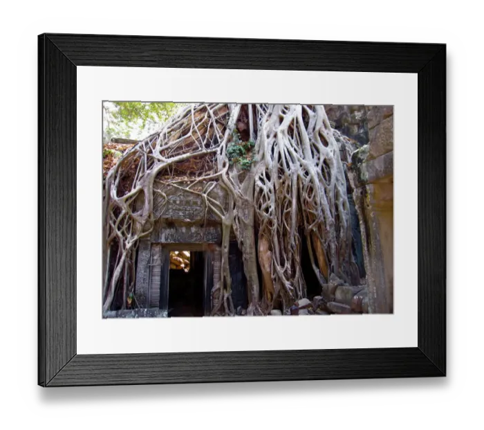 Framed Print : Ta Phrom temple, Angkor