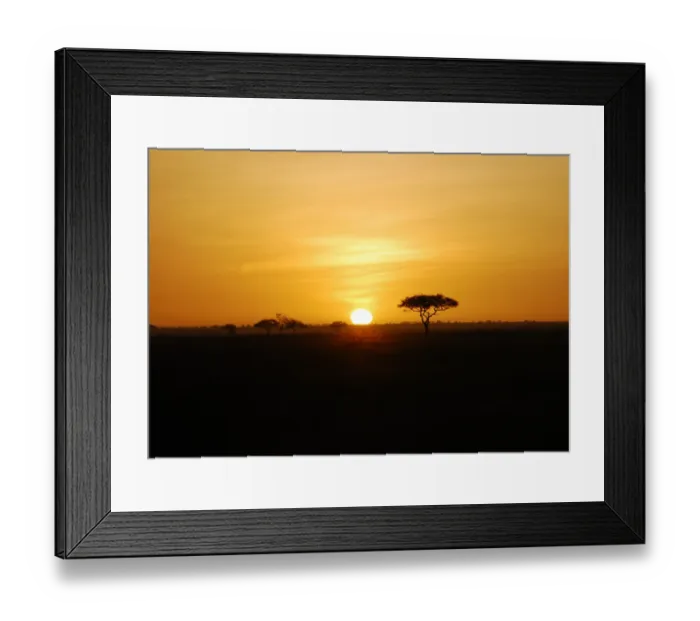 Framed Print : African sunset Framed Print : African sunset