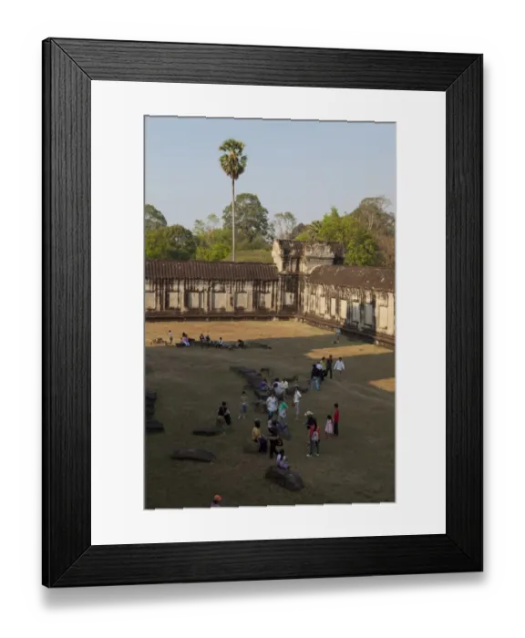 Framed Print : Courtyard at Angkor Wat Framed Print : Courtyard at Angkor Wat
