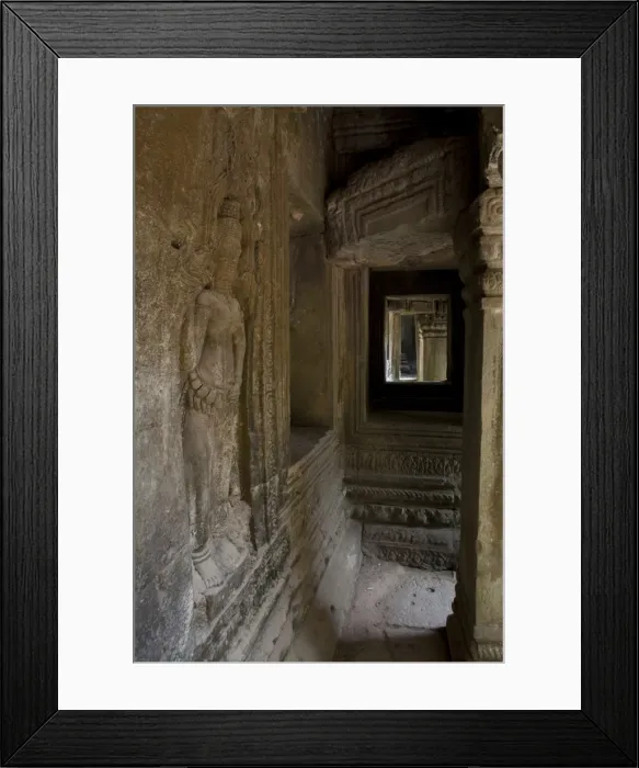 Framed Print : Ta Prohm Relief