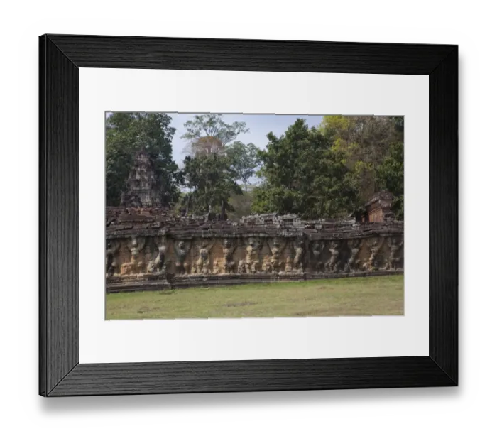 Framed Print : Garuda Relief of Elephant Terrace Framed Print : Garuda Relief of Elephant Terrace