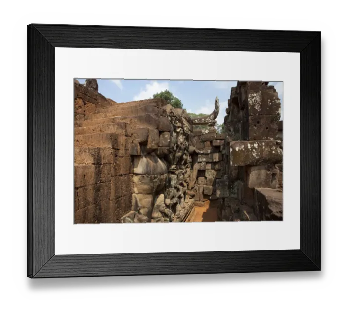 Framed Print : Relief at Angkor Thom Framed Print : Relief at Angkor Thom