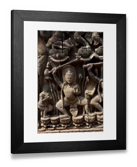 Framed Print : Relief at Angkor Thom Framed Print : Relief at Angkor Thom