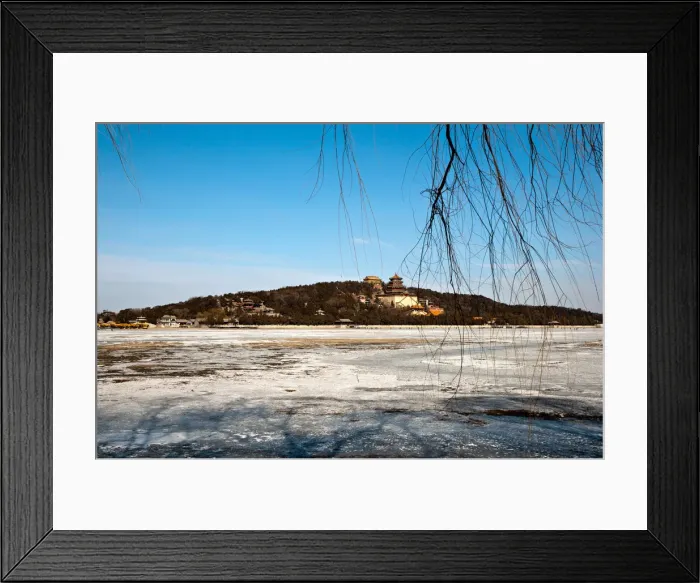 Framed Print : Winter landscape in summer palace Framed Print : Winter landscape in summer palace