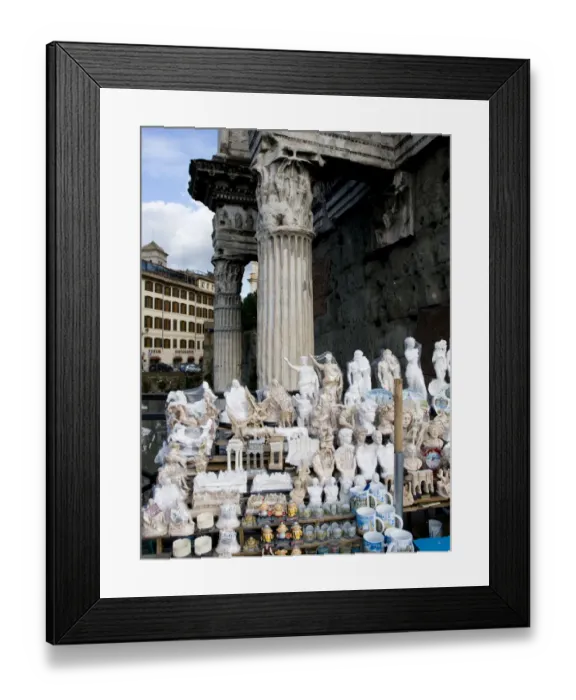 Framed Print : Tourist trinkets on sale