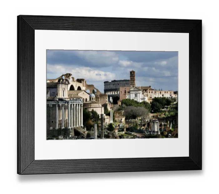 Framed Print : View of the Roman Forum Framed Print : View of the Roman Forum