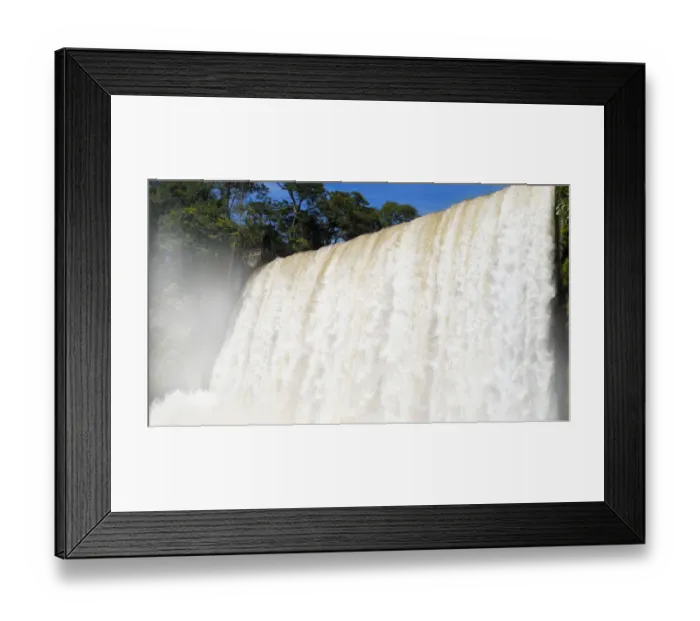 Framed Print : Iguazu falls view in Argentina