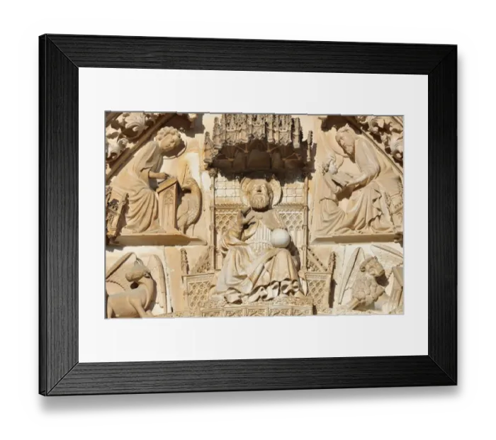 Framed Print : Figure of God the Father above the main entrance to the Gothic basilica of the Dominican monastery Mosteiro de Santa Maria da Vitoria, UNESCO World Heritage Site, Batalha, Portugal, Europe Framed Print : Figure of God the Father above the main entrance to the Gothic basilica of the Dominican monastery Mosteiro de Santa Maria da Vitoria, UNESCO World Heritage Site, Batalha, Portugal, Europe