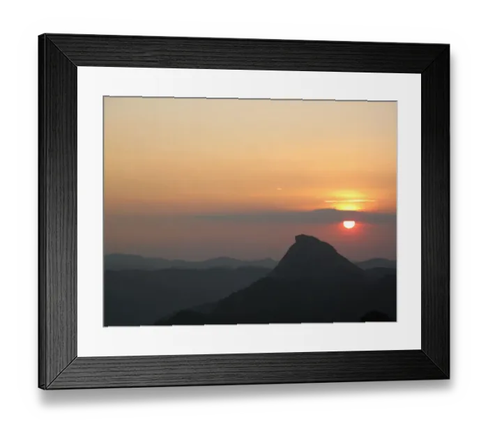 Framed Print : Sunset over Western Ghats, Munnar, Kerala Framed Print : Sunset over Western Ghats, Munnar, Kerala
