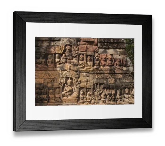 Framed Print : Bas-relief at the Terrace of the Leper King, Elephant Terrace, Angkor Thom, Siem Reap, Cambodia Framed Print : Bas-relief at the Terrace of the Leper King, Elephant Terrace, Angkor Thom, Siem Reap, Cambodia