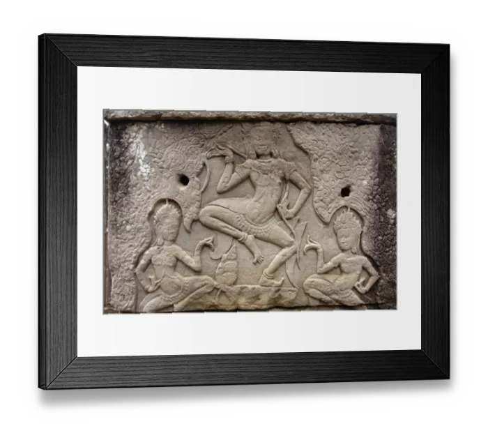Framed Print : Dancing Apsaras, bas-relief at the Bayon, temple, Angkor Thom, Siem Reap, Cambodia Framed Print : Dancing Apsaras, bas-relief at the Bayon, temple, Angkor Thom, Siem Reap, Cambodia