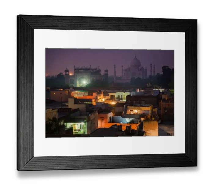 Framed Print : Taj Mahal - In The Shadow Of Endles Beauty