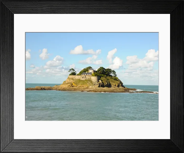 Framed Print : Small island at Mont Saint-Michel Normandy Region in France