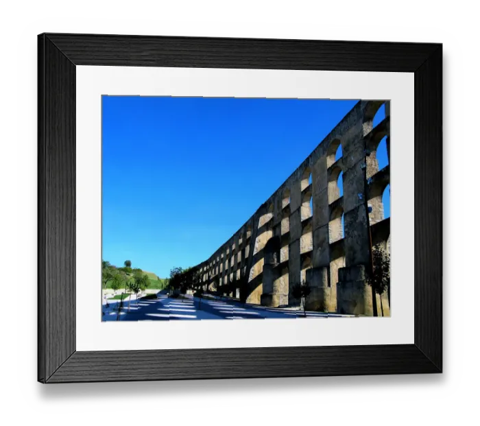 Framed Print : Aqueduct Amoreira Framed Print : Aqueduct Amoreira