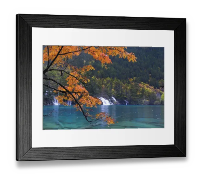 Framed Print : Cascades of Dragon Lake