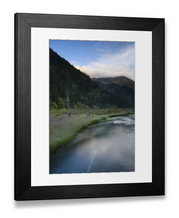 Framed Print : Landscape at Jiuzhai, Sichuan Province, China Framed Print : Landscape at Jiuzhai, Sichuan Province, China
