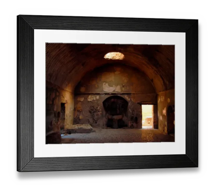Framed Print : A house in Herculaneum Framed Print : A house in Herculaneum