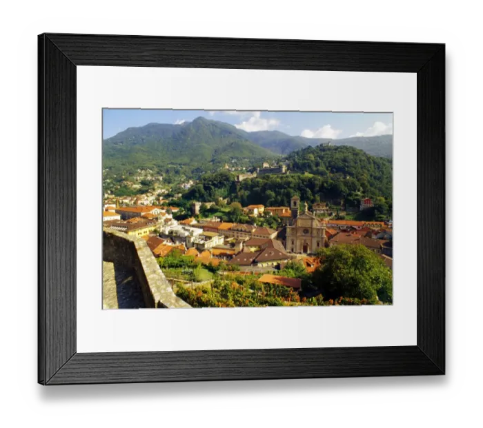Framed Print : Bellinzona and Castle Framed Print : Bellinzona and Castle