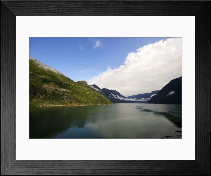 Framed Print : Fjord landscape in the Geiranger Fjord, UNESCO World Heritage Site, Norway, Scandinavia, Northern Europe Framed Print : Fjord landscape in the Geiranger Fjord, UNESCO World Heritage Site, Norway, Scandinavia, Northern Europe