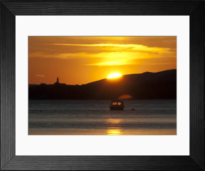 Framed Print : Croatia, Dalmatia, View of town Trogir at sunset Framed Print : Croatia, Dalmatia, View of town Trogir at sunset