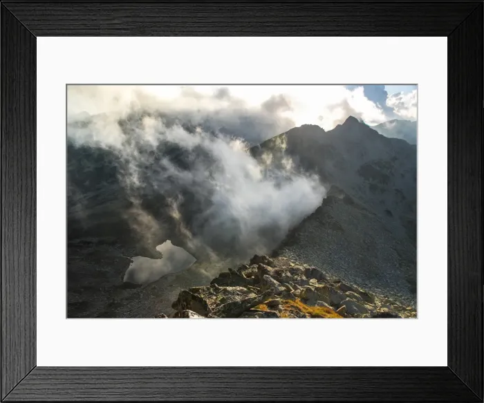 Framed Print : Mountains and clouds Framed Print : Mountains and clouds