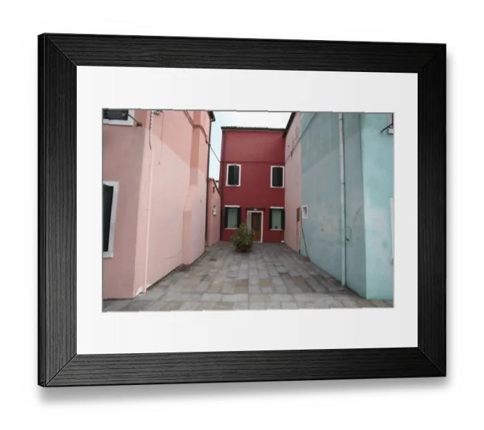 Framed Print : Townscape at Burano island Framed Print : Townscape at Burano island