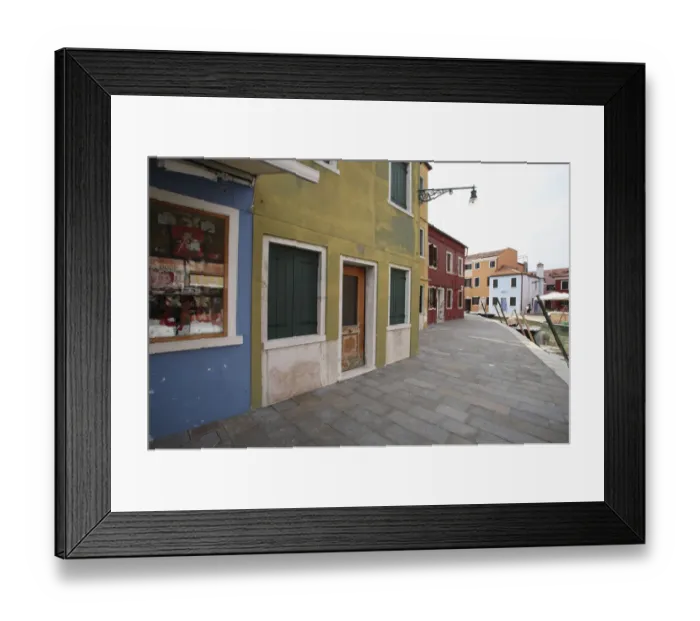 Framed Print : Townscape at Burano island