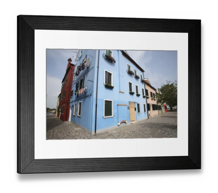 Framed Print : Townscape at Burano island Framed Print : Townscape at Burano island