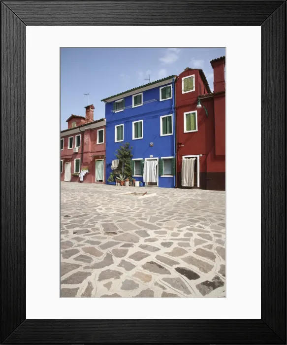 Framed Print : Townscape at Burano island Framed Print : Townscape at Burano island