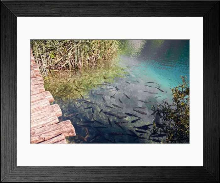 Framed Print : Land of Falling Lake Framed Print : Land of Falling Lake