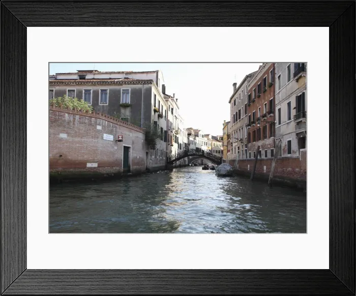 Framed Print : Canal and cityscape Framed Print : Canal and cityscape